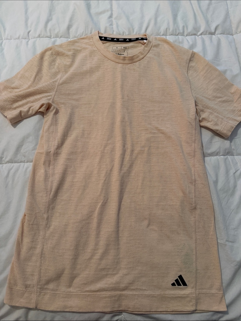 adidas Men’s Light Peach Short Sleeve Crew Tee